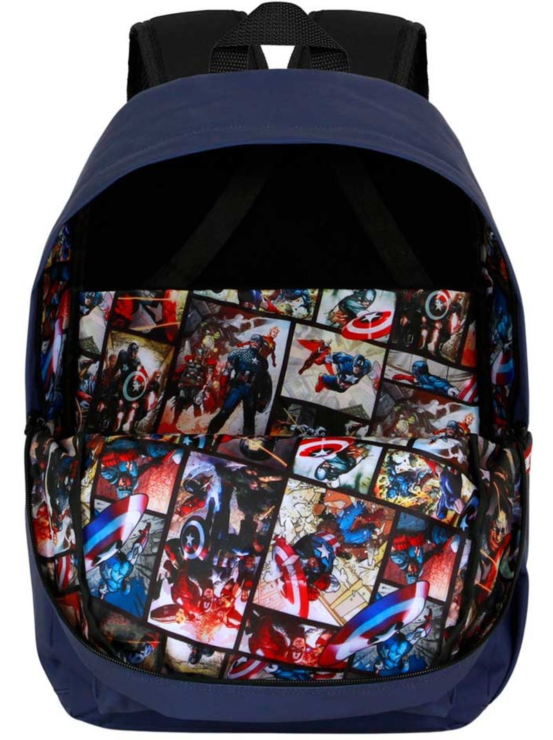 Marvel Captain America CAP Zaino Block, Blu Blu - Kiabi