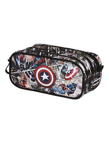 Marvel captain america comic astuccio trick fan 2.2, multicolore