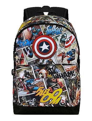 Marvel captain america comic zaino hs fan 2.2, multicolore