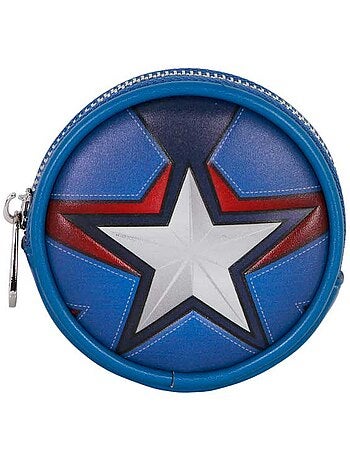 Marvel captain america courage portamonete cookie, blu