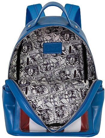 Marvel captain america courage zainetto heady, blu