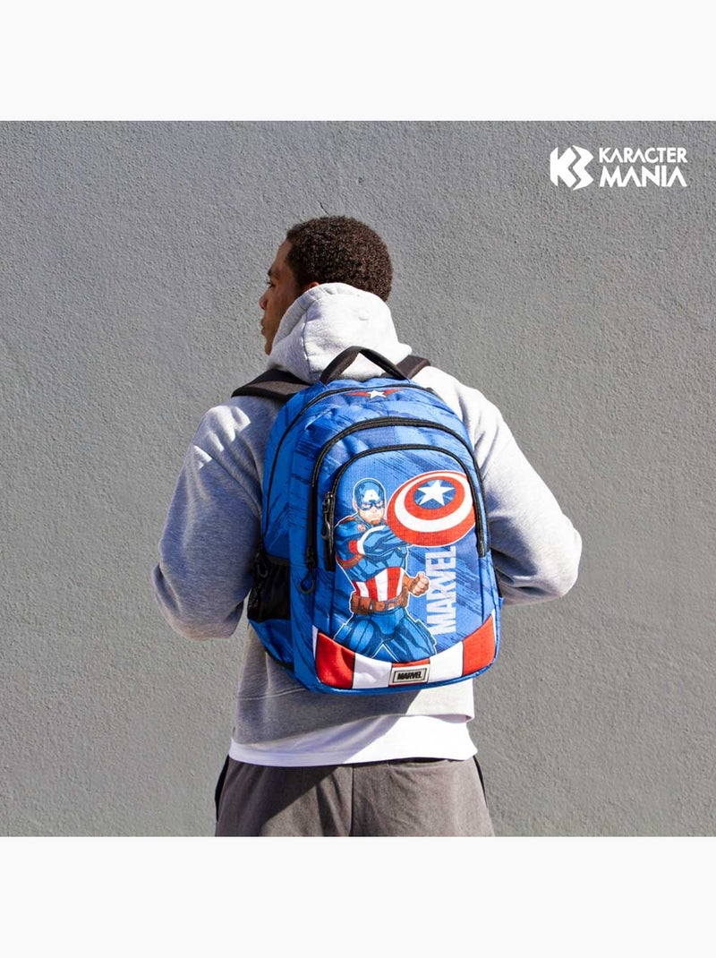 Marvel Captain America Gears Zaino Running PLUS, Blu Blu - Kiabi