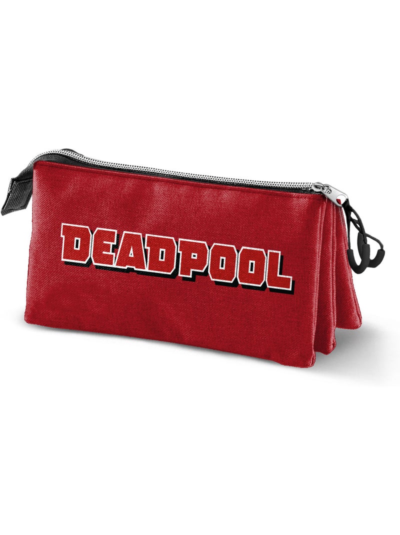 Marvel Deadpool Mask Astuccio Triplo, Rosso Rosso - Kiabi