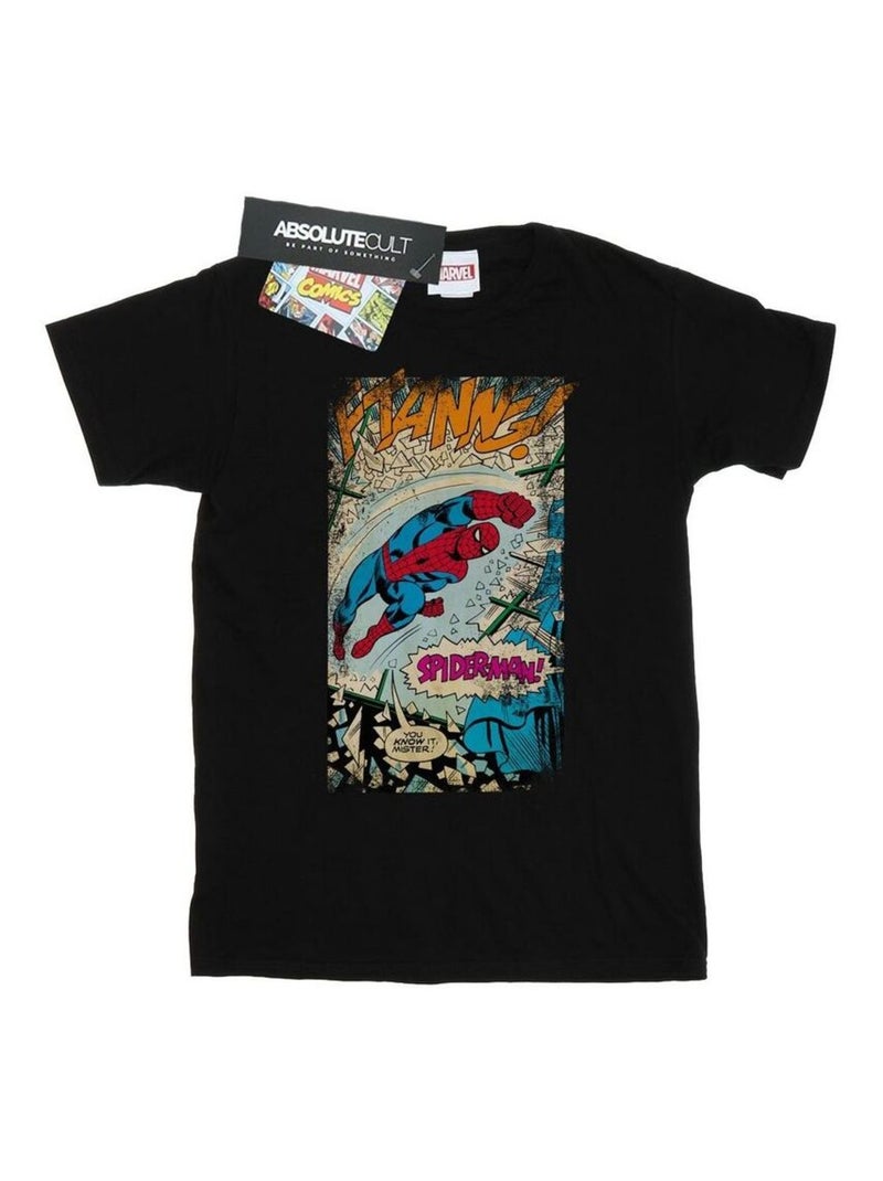 Marvel Ftanng Maglietta Uomo Ragno Uomo Nero - Kiabi