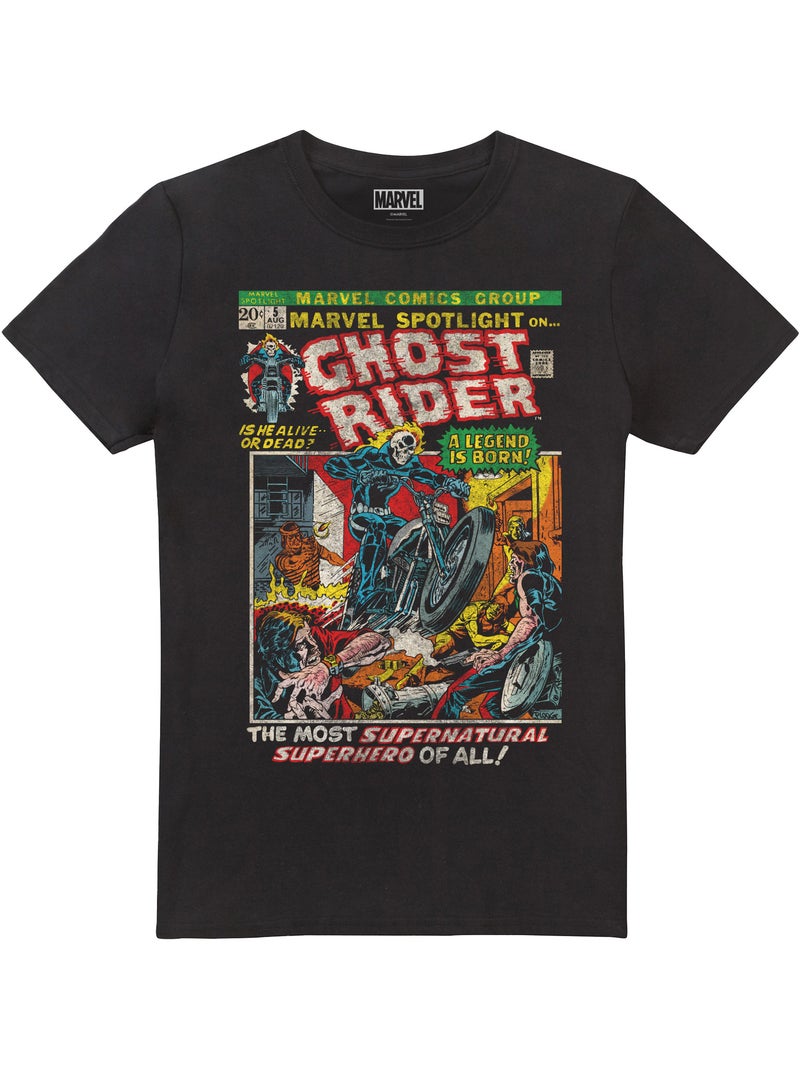 Marvel Ghost Rider Is Born Maglietta Uomo Nero - Kiabi