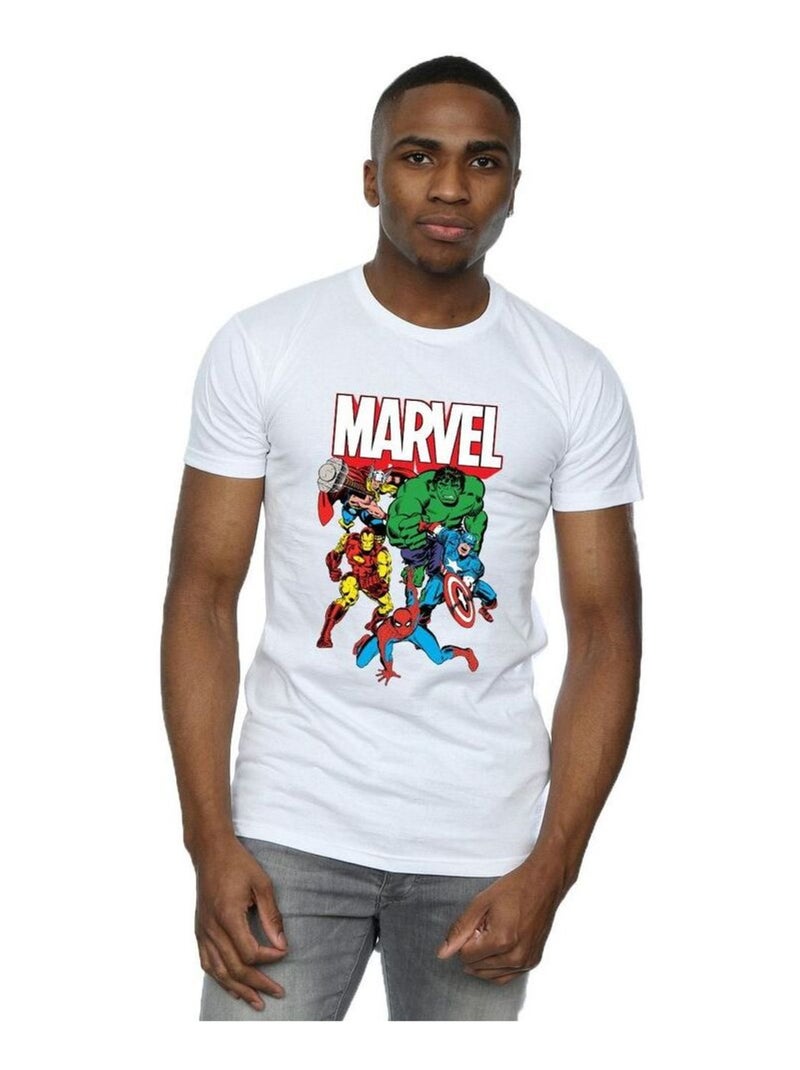 Marvel Hero Group Maglietta Uomo Bianco - Kiabi