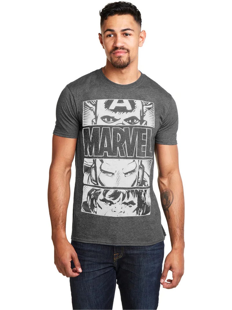 Marvel Heroes Eyes Maglietta Uomo Grigio scuro - Kiabi