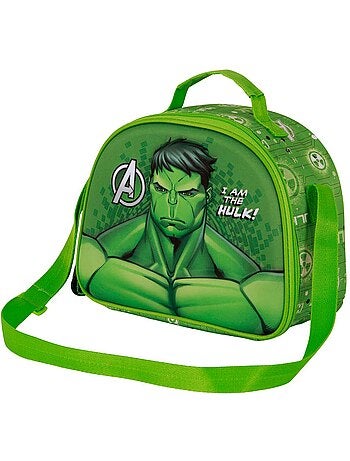 Marvel Hulk Rage Borsa Porta Merenda 3D, Verde