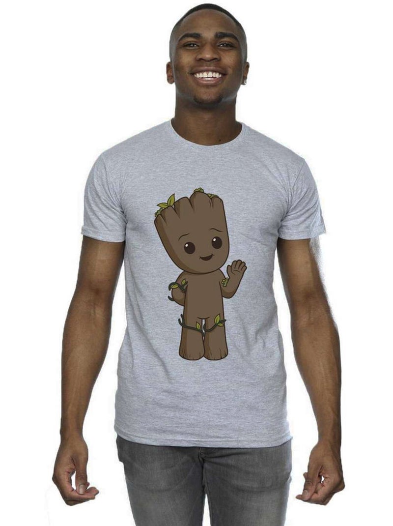 Marvel I Am Groot Maglietta Groot Carino Uomo Grigio melangiato - Kiabi
