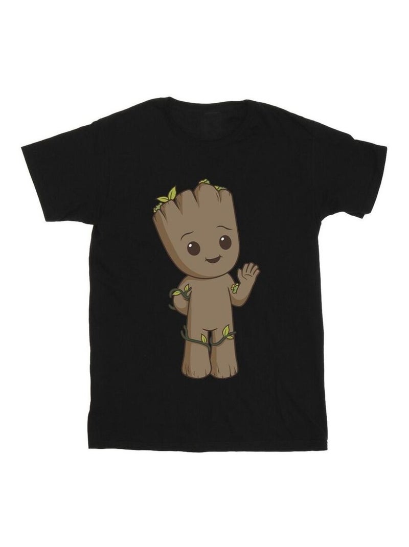 Marvel I Am Groot Maglietta Groot Carino Uomo Nero - Kiabi