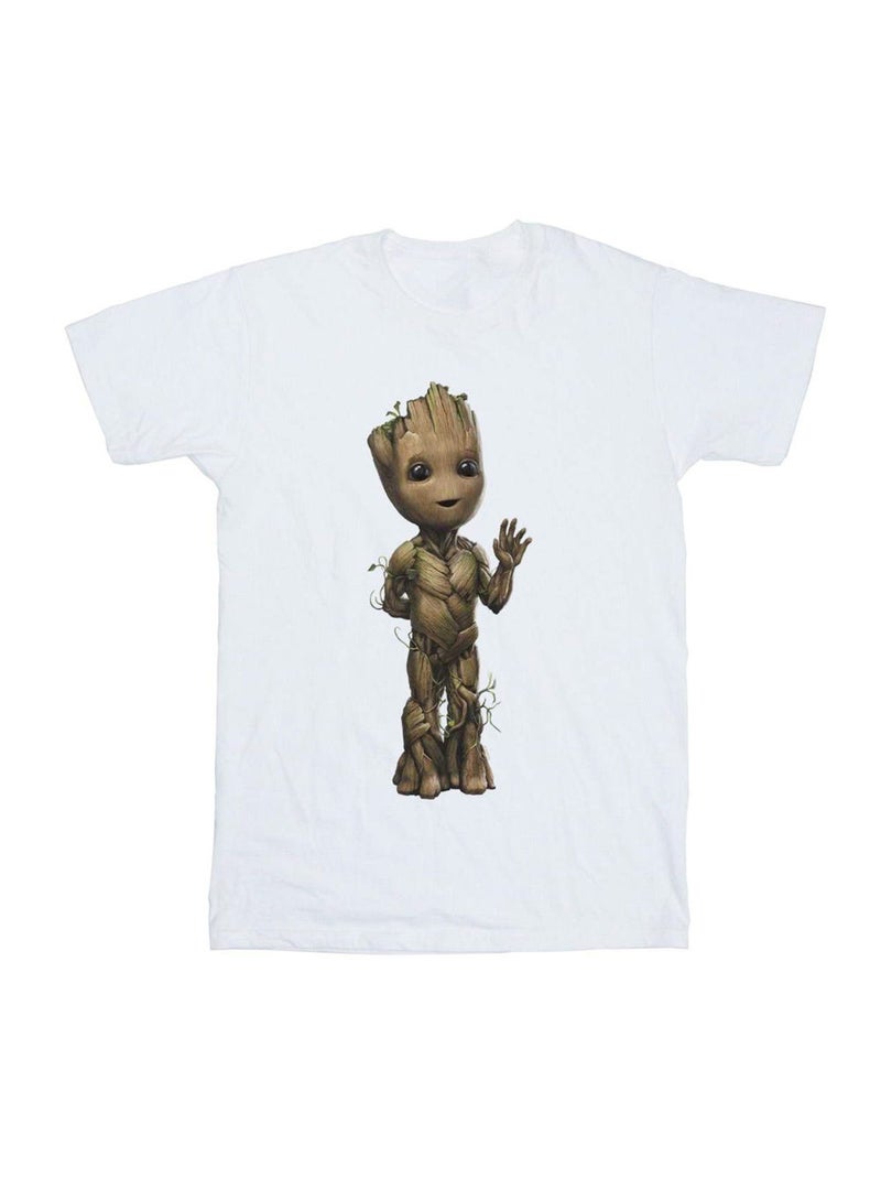 Marvel I Am Groot Maglietta Onda Uomo Bianco - Kiabi