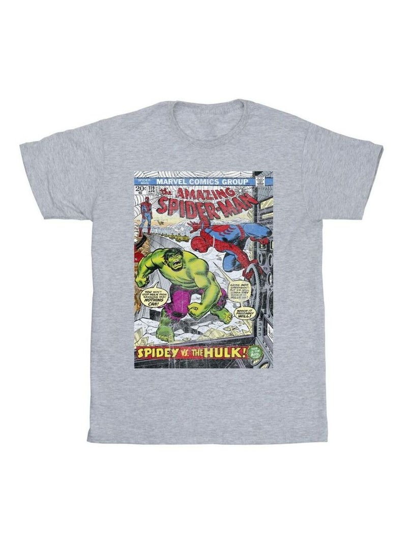 Marvel Maglietta Uomo Ragno Copertura Uomo Grigio melangiato - Kiabi