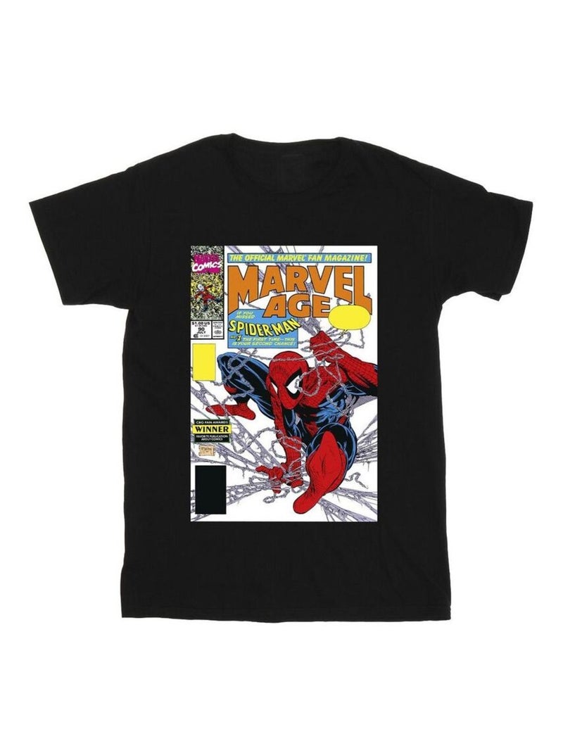 Marvel Marvel Age Maglietta Uomo Ragno Copertina Fumetti Uomo Nero - Kiabi