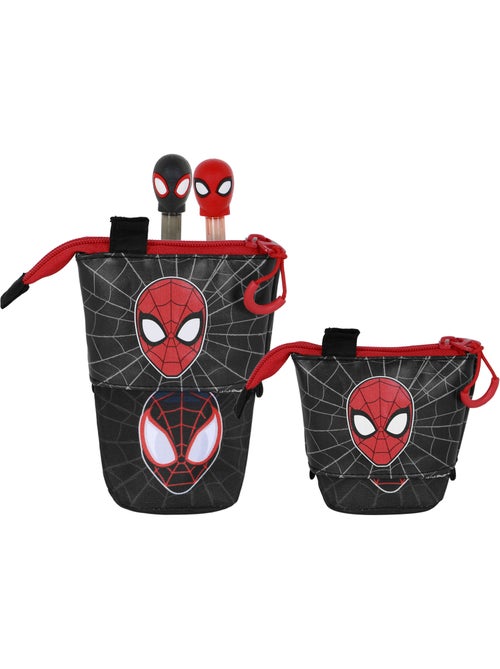 Marvel Spiderman Peter Astuccio Cute + 2 Penne Gel Cancellabili, Rosso - Kiabi