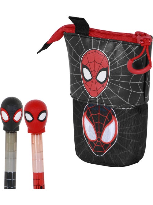 Marvel Spiderman Peter Astuccio Cute + 2 Penne Gel Cancellabili, Rosso - Kiabi