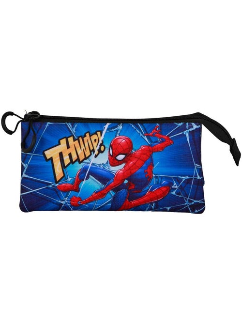 Marvel Spiderman Skills Astuccio Triplo, Nero - Kiabi