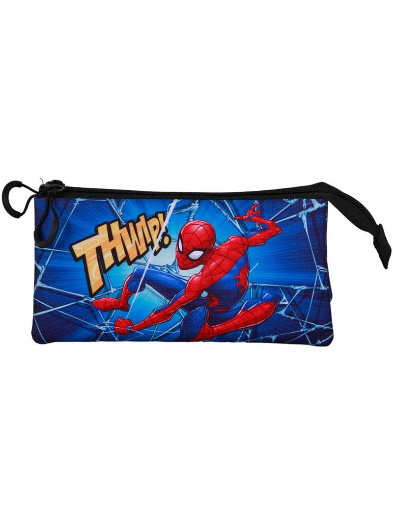 Marvel Spiderman Skills Astuccio Triplo, Nero Nero - Kiabi
