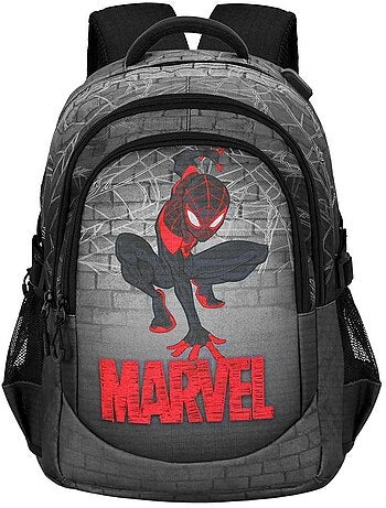 Marvel Spiderman Spin Zaino Running PLUS, Grigio