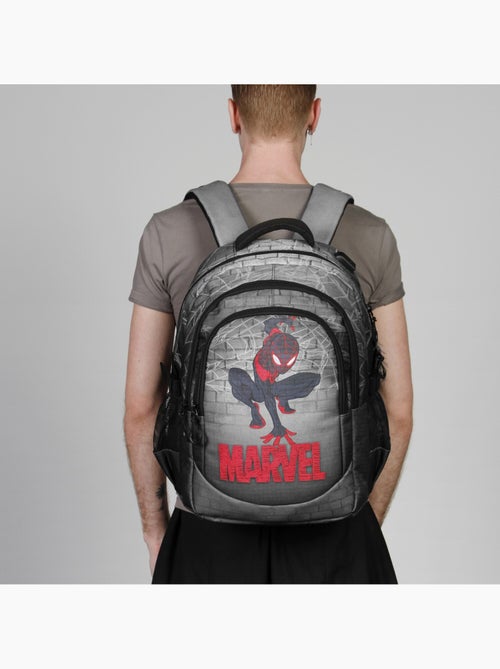 Marvel Spiderman Spin Zaino Running PLUS, Grigio - Kiabi