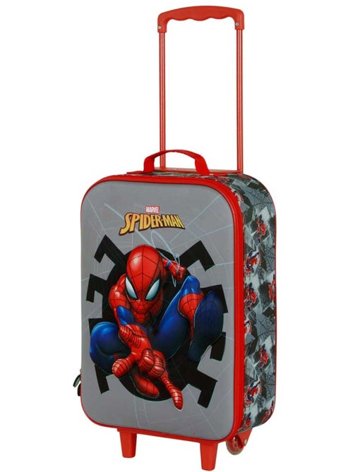 Marvel Spiderman Symbol Valigia Trolley Soft 3D, Grigio - Kiabi