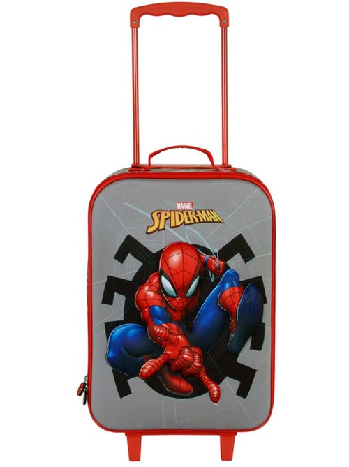 Marvel Spiderman Symbol Valigia Trolley Soft 3D, Grigio - Kiabi