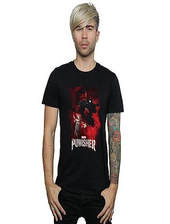 Marvel The Punisher TV Series Red Smoke Maglietta Uomo