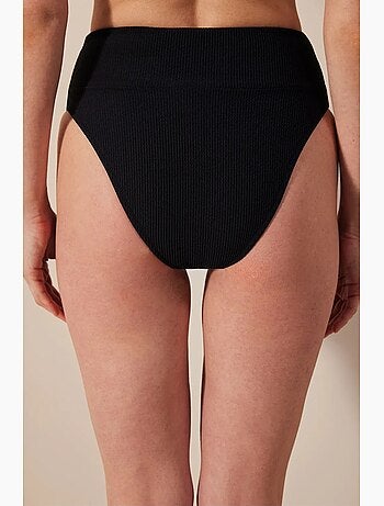 Mary slip bikini a vita alta testurizzato penti