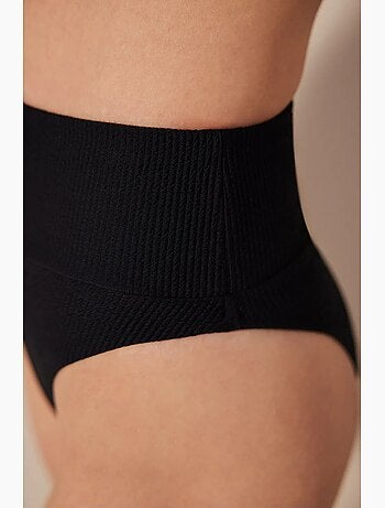 Mary slip bikini a vita alta testurizzato penti