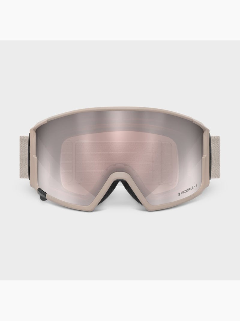 Maschera da sci e snowboard sport invernali uomo e donna g3 butter Beige - Kiabi