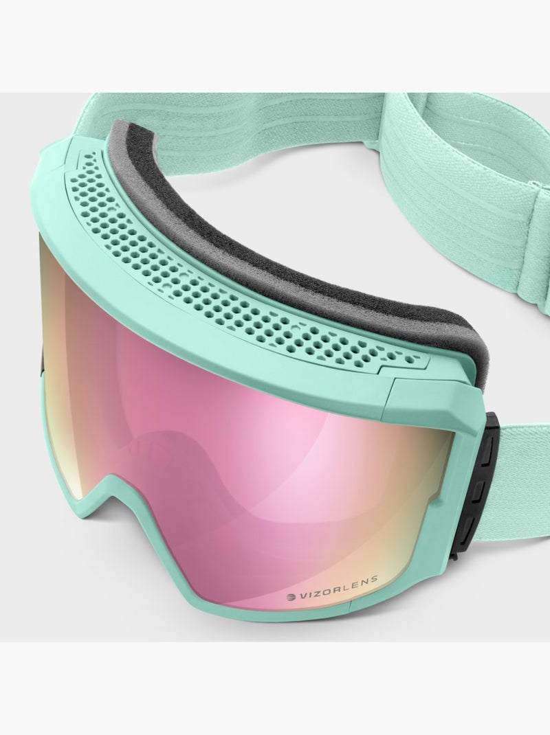 Maschera da sci e snowboard sport invernali uomo e donna g3 gulmarg Verde - Kiabi