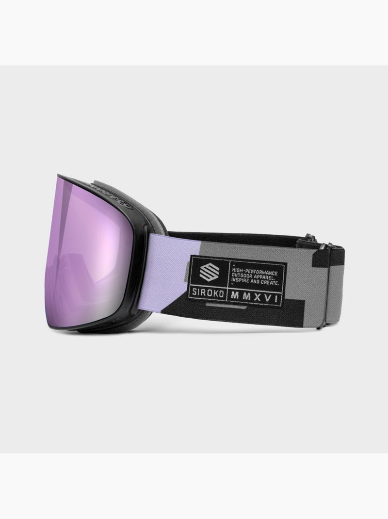 Maschera da sci sport invernali uomo e donna gx amethyst Lavanda - Kiabi