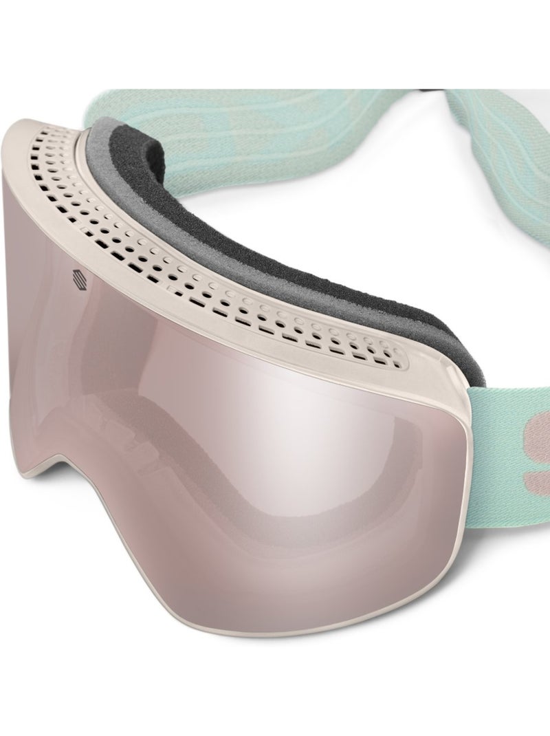Maschera da sci sport invernali uomo e donna gx webber Beige - Kiabi