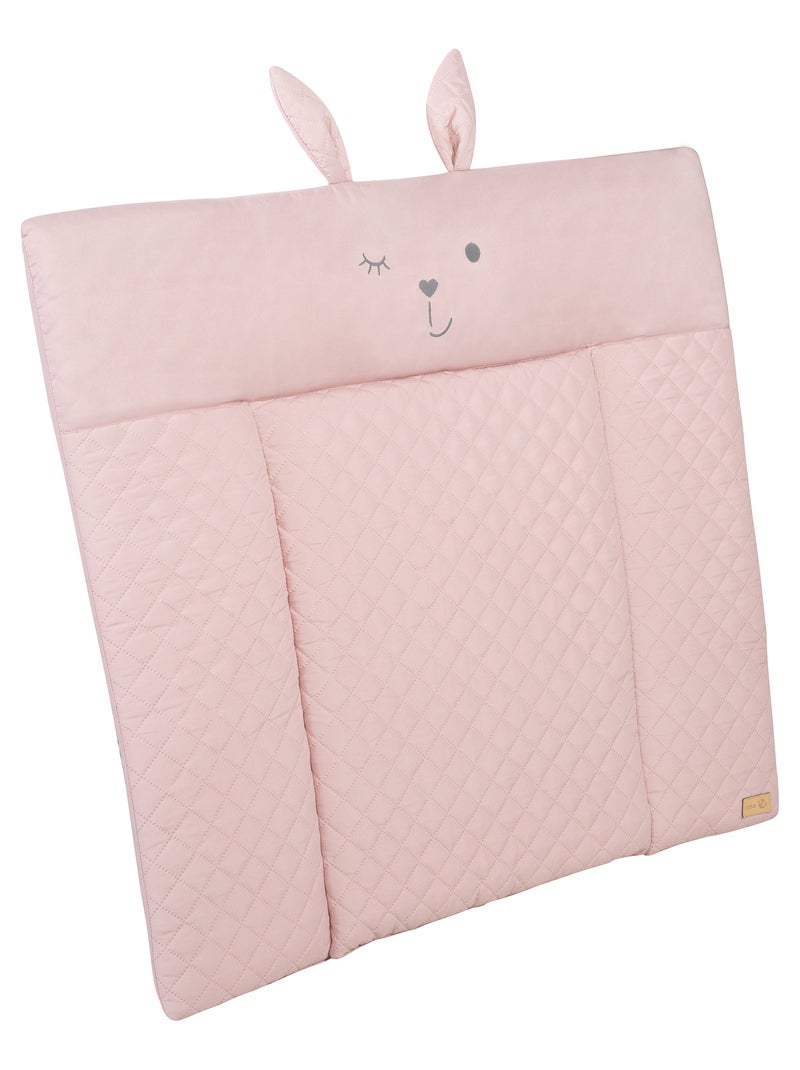 Materassino fasciatoio impermeabile con testa di coniglio – "roba Style" Rosa pastello - Kiabi