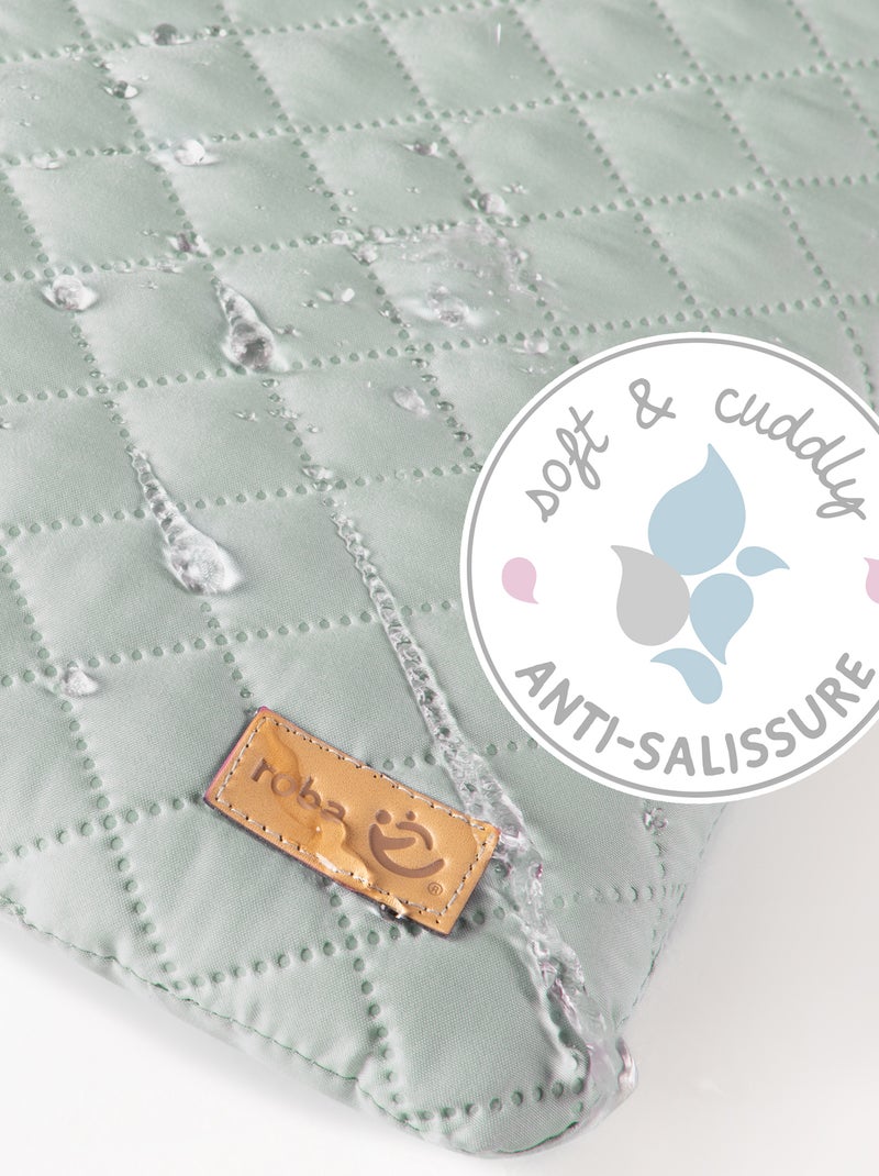 Materassino fasciatoio impermeabile con testa di coniglio – "roba Style" Verde acqua - Kiabi