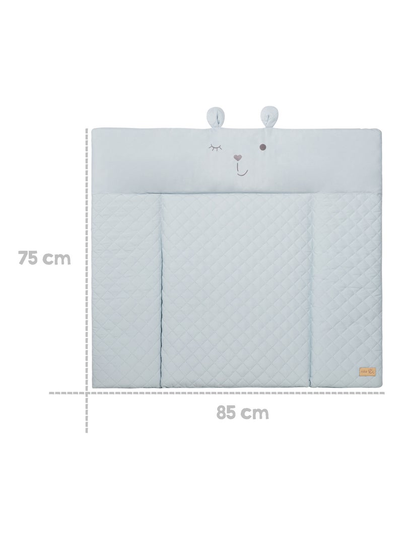 Materassino fasciatoio impermeabile con testa di orsetto – "roba Style" Blu chiaro - Kiabi