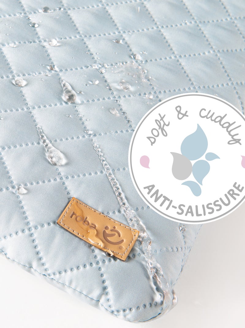 Materassino fasciatoio impermeabile con testa di orsetto – "roba Style" Blu chiaro - Kiabi