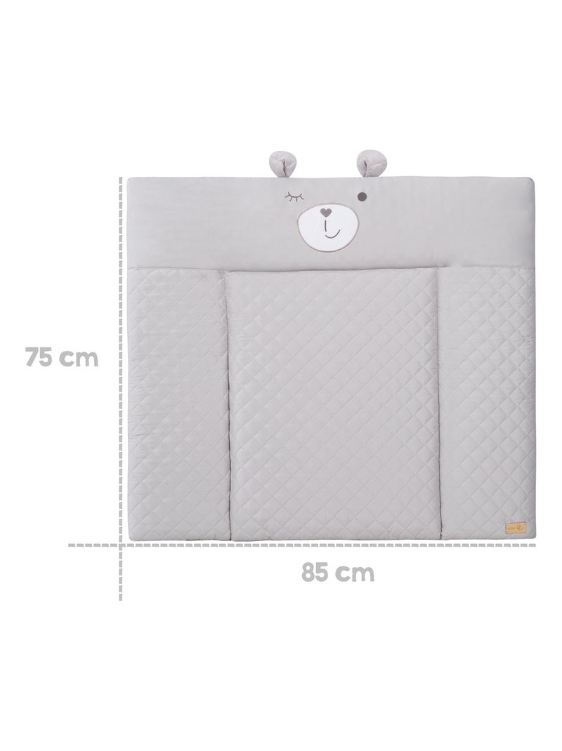 Materassino fasciatoio impermeabile con testa di orsetto – "roba Style" Grigio - Kiabi