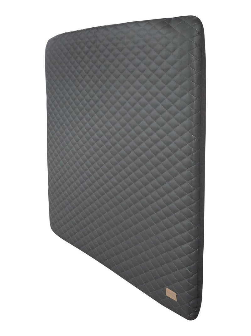 Materassino fasciatoio trapuntato e impermeabile in pelle PU "Roba Luxe" Grigio antracite - Kiabi