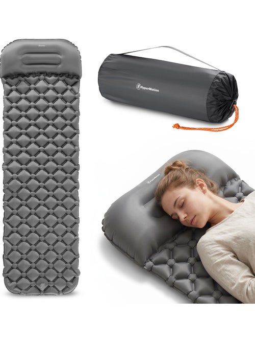 Materassino gonfiabile da campeggio campmat hypermotion ultraleggero con cuscino integrato 190 x 56 - Kiabi Materassino gonfiabile da campeggio campmat hypermotion ultraleggero con cuscino integrato 190 x 56 - Kiabi