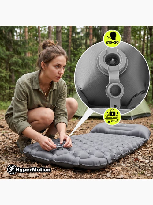 Materassino gonfiabile da campeggio campmat hypermotion ultraleggero con cuscino integrato 190 x 56 - Kiabi Materassino gonfiabile da campeggio campmat hypermotion ultraleggero con cuscino integrato 190 x 56 - Kiabi