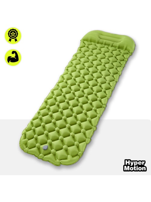 Materassino gonfiabile da campeggio campmat hypermotion ultraleggero con cuscino integrato 190 x 56 - Kiabi Materassino gonfiabile da campeggio campmat hypermotion ultraleggero con cuscino integrato 190 x 56 - Kiabi