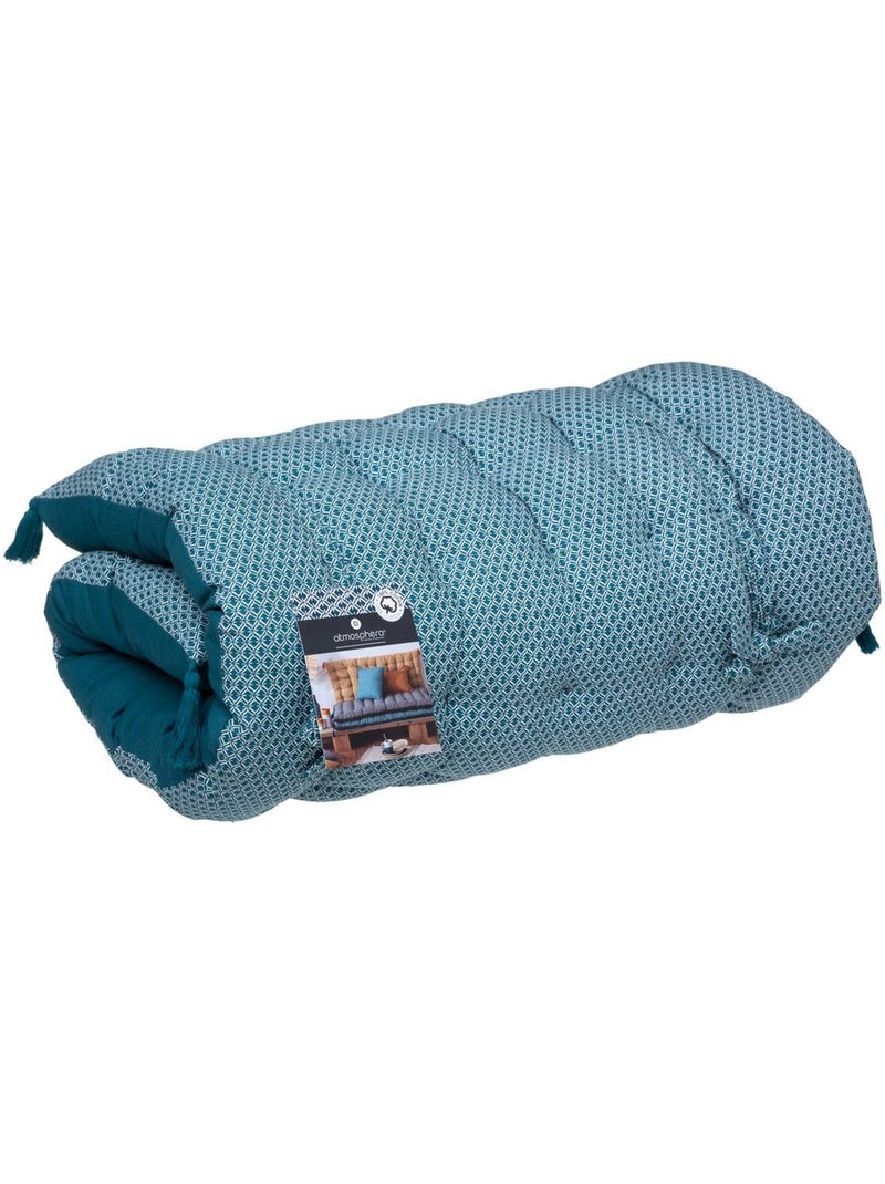 Materasso a terra otto blu anatra 60x120cm Blu pavone - Kiabi