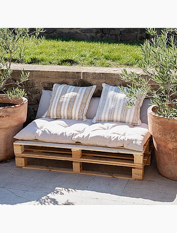 Materasso imbottito per esterni in tessuto olefine outdoor