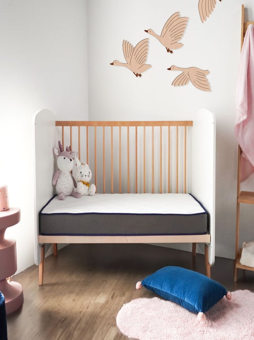 Materasso per bambini estivo/invernale con imbottitura in lana e supporto solido - Kiabi