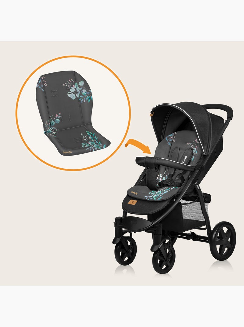 Materasso per passeggino - LIONELO - Universale - Lavabile - Idrorepellente - Bifacciale Grigio - Kiabi