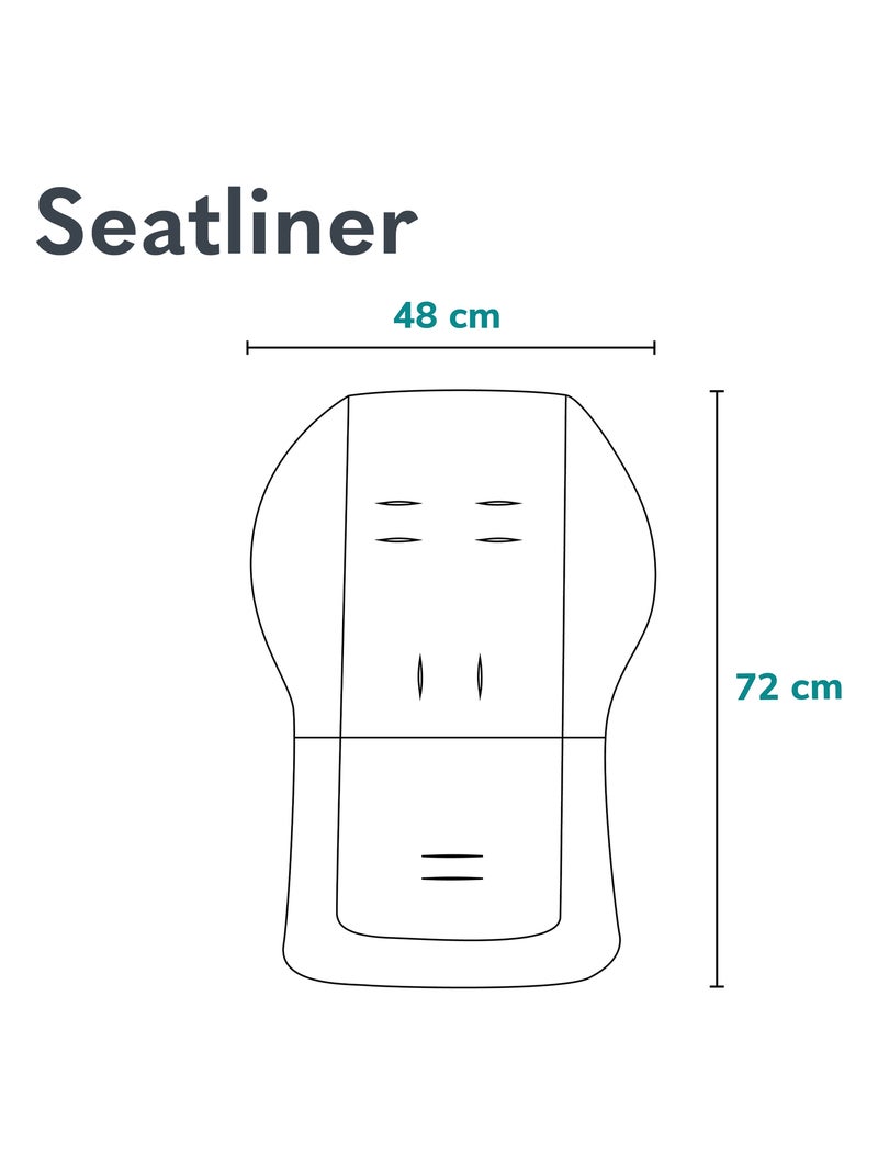 Materasso per passeggino - LIONELO - Universale - Lavabile - Idrorepellente - Bifacciale Grigio - Kiabi