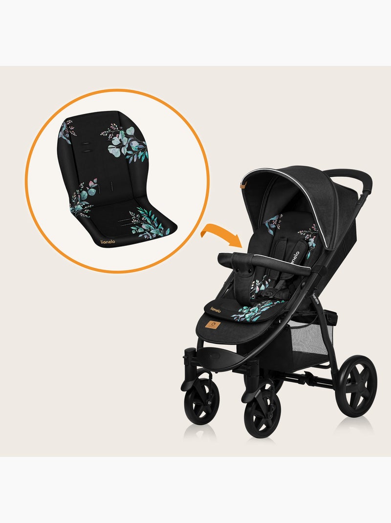 Materasso per passeggino - LIONELO - Universale - Lavabile - Idrorepellente - Bifacciale Nero - Kiabi