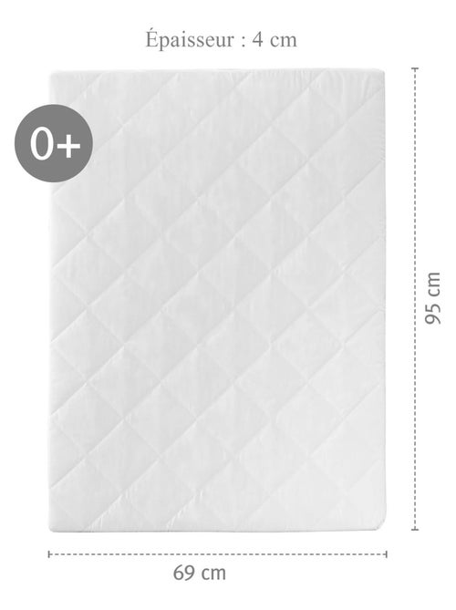 Materasso rettangolare per box bebè – fodera trapuntata e sfoderabile – "Roba" - Kiabi