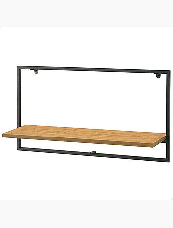 Max home libreria da parete in legno 1 ripiano 65x20x35 cm