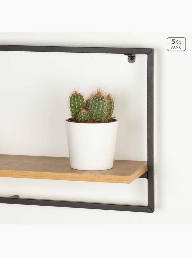 Max home libreria da parete in legno 1 ripiano 65x20x35 cm Legno naturale - Kiabi